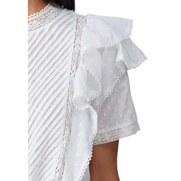 Maia Bergman Mery Dress White Summer mini dress women’s size XL - Picture 3 of 9